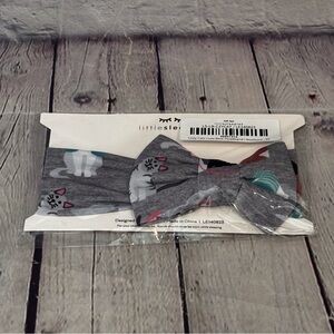 Little Sleepies Cat Bamboo Baby Bow